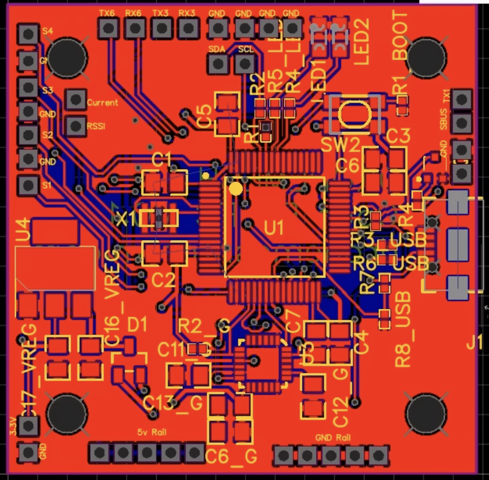 Second version of flight controller based on OpenFC